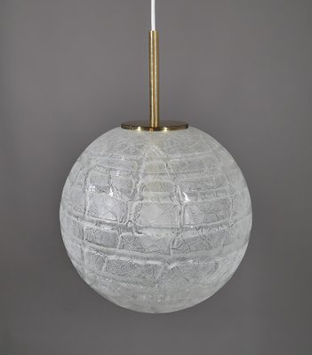 Ice Glass Ball Lamp by Doria Leuchten, 1970s-JV-2027168