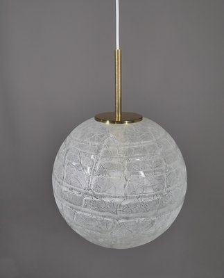 Ice Glass Ball Lamp by Doria Leuchten, 1970s-JV-2027168