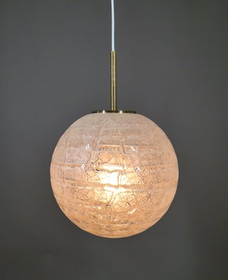 Ice Glass Ball Lamp by Doria Leuchten, 1970s-JV-2027168