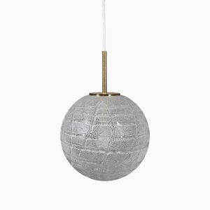 Ice Glass Ball Lamp by Doria Leuchten, 1970s-JV-2027168