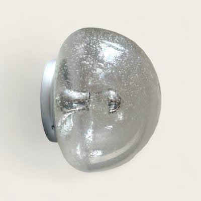 Ice Glass Bubble Wall Light from Hillebrand Leuchten, 1970s-ITU-1822473