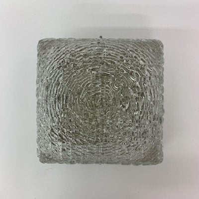 Ice Glass Ceiling Lamp from Hoffmeister Leuchten, 1970s-BGP-1325235