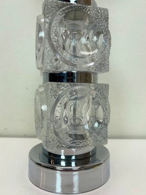 Ice Glass Cube Table Lamp from Peill & Putzler, 1970s-WZZ-1393203