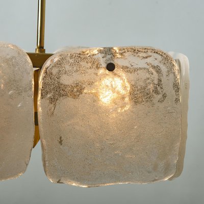 Ice Glass Pendant Lamp by J. T. Kalmar, Austria, 1960s-VDW-910917