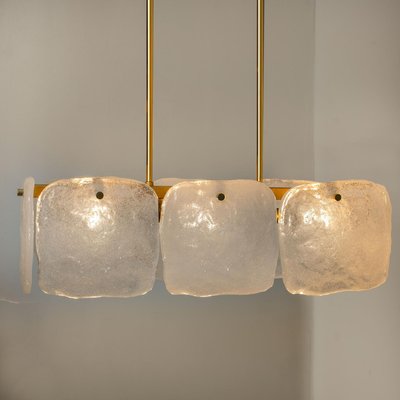 Ice Glass Pendant Lamp by J. T. Kalmar, Austria, 1960s-VDW-910917