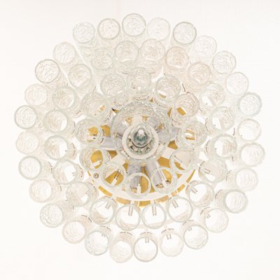 Ice Glass Tubes Chandelier from Doria, Germany, 1960s-UGR-1096526