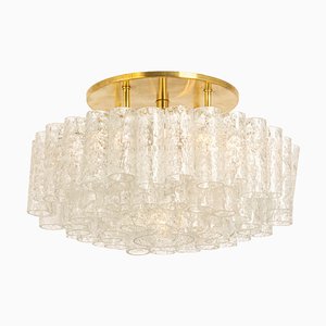 Ice Glass Tubes Chandelier from Doria, Germany, 1960s-UGR-1096526