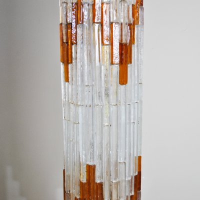 Ice & Orange Murano Glass Floor Lamp by Albano Poli for the Poliarte-JQO-1155122