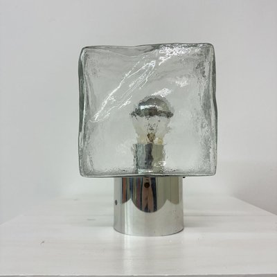 Iced Glass Ceiling Lamp by J.T. Kalmar, 1970s-BGP-2020850