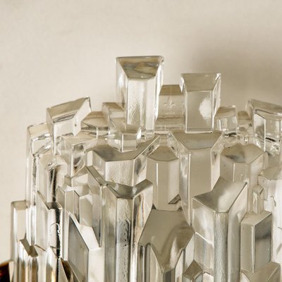 Icicle Glass Wall Sconce Lights, 1960s, Set of 2-VDW-1015930