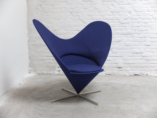 Iconic Heart Cone Chair by Verner Panton for Plus Linje, 1950s