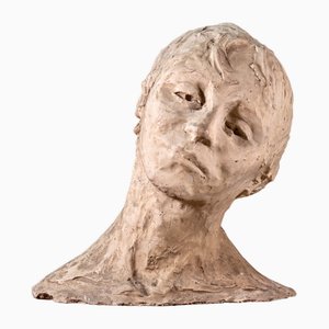 Ida Fuà, Italian Modern Bust, 1950s, Plaster Sculpture-MAX-1789141