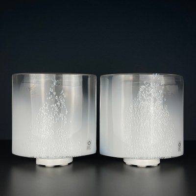 Idra Table Lamps in Murano Glass by Rosanna Toso for Leucos, Italy, 1980s, Set of 2-WQC-1783686