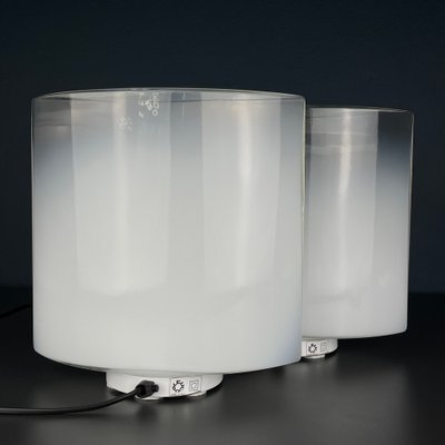 Idra Table Lamps in Murano Glass by Rosanna Toso for Leucos, Italy, 1980s, Set of 2-WQC-1783686