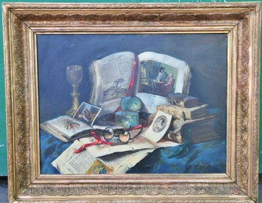 Idranyi Tibor, Still-Life Painting, 1950s, Oil on Canvas-QOR-2017242