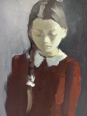 Igor Smekalov, Portrait of a Little Girl in Bordeaux, 2007, Oil on Canvas-QUE-1189288