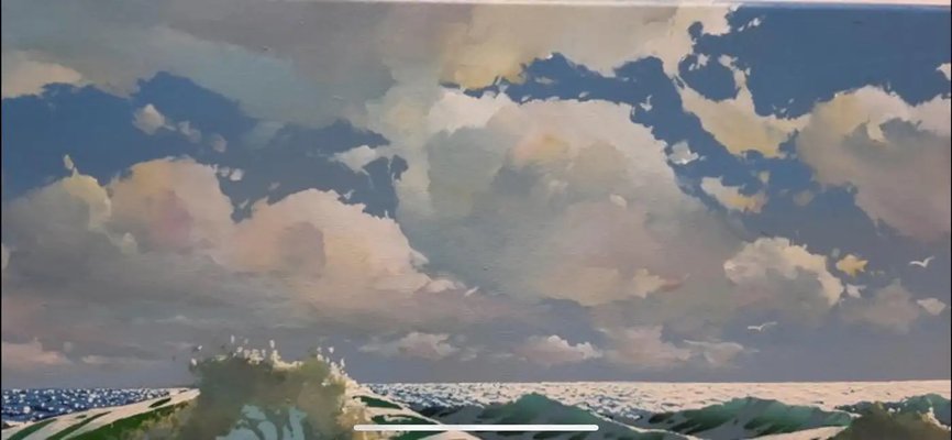 Ihor Tomin, Cloudy Day at the Sea, 2000s, Oil on Canvas-NMK-2021732