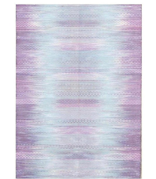 Ikat Style Handwoven Cotton Kilim Rug