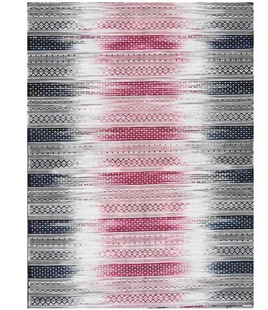 Ikat Style Handwoven Cotton Kilim Rug