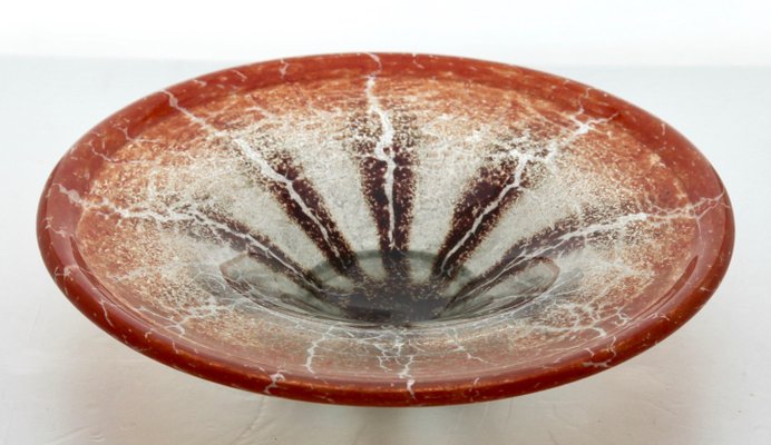 Ikora Art German Glass Bowl by Karl Wiedmann for WMF, 1930s-MJY-1148838