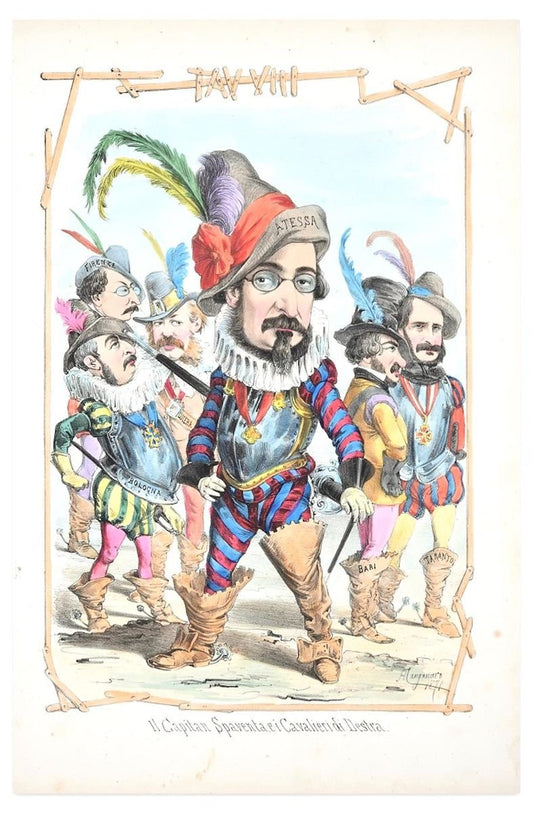 Il Capitan Spaventa - Lithograph by A. Maganaro - 1871 1871