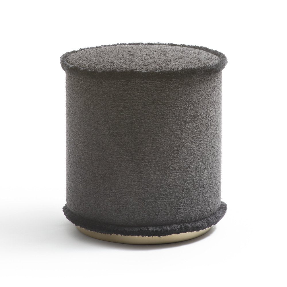 Il Pouf in Bouclè Carbon by Lo Decor