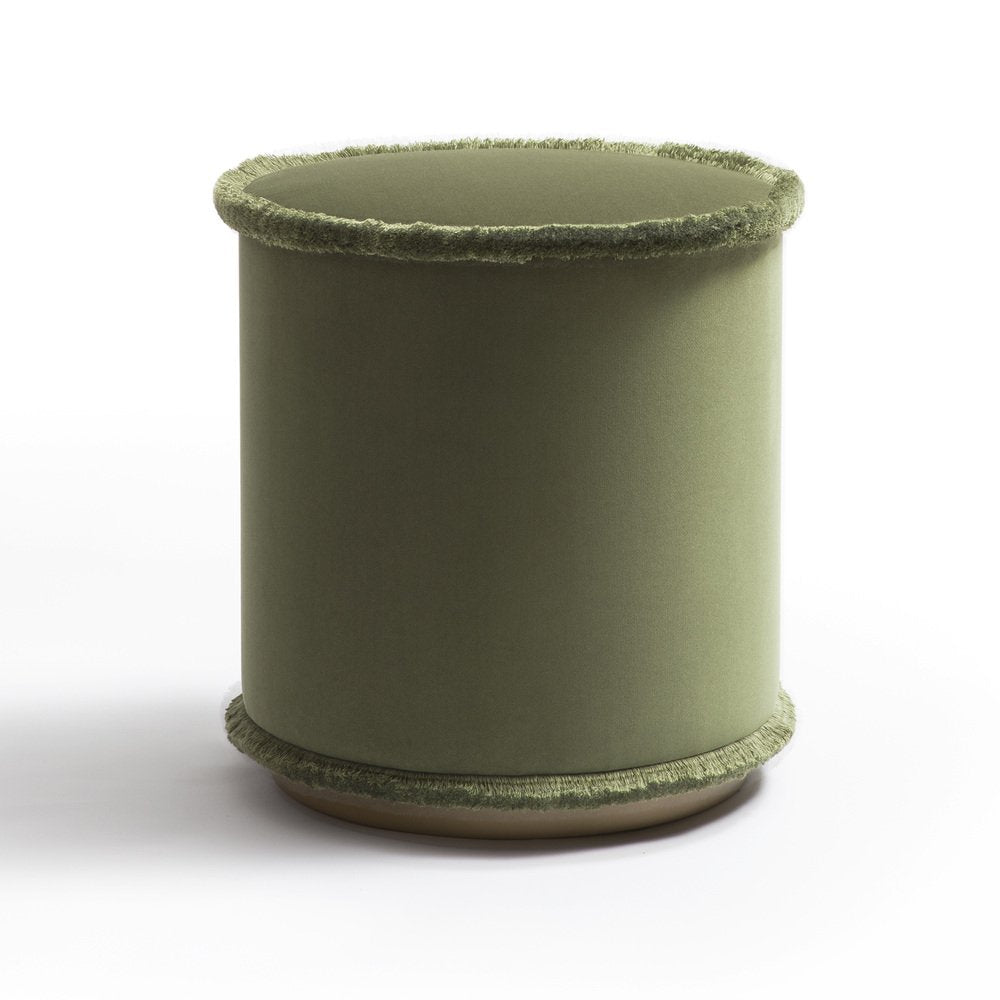 IL Pouf Tone On Tone Green by Lo Decor