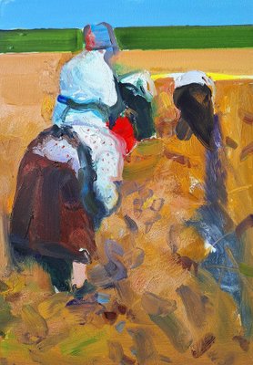 Ilia Balavadze, In the Field, 2024, Oil on Board-CHG-2037878