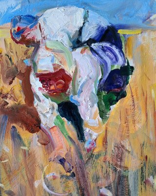 Ilia Balavadze, In the Field, 2024, Oil on Board-CHG-2037873