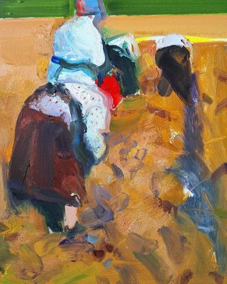 Ilia Balavadze, In the Field, 2024, Oil on Board-CHG-2037878