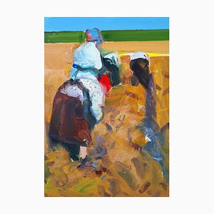 Ilia Balavadze, In the Field, 2024, Oil on Board-CHG-2037878