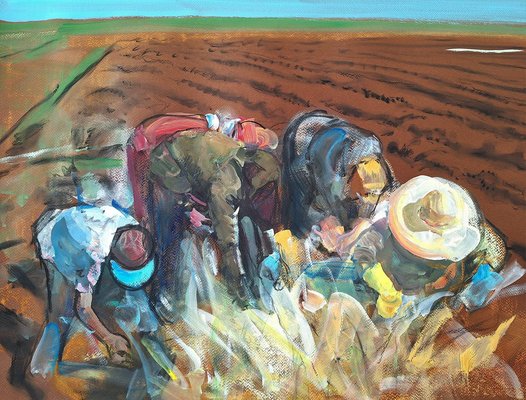 Ilia Balavadze, In the Field, 2024, Oil on Canvas-CHG-2037865