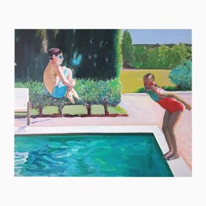 Ilia Balavadze, The Pool, 2024, Oil on Canvas-CHG-2037631