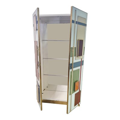 Illuminated and Mirrored Pantry Wardrobe, 1980s-BEW-1766140