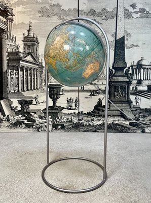 Illuminated Duplex Floor Globe by Columbus Paul Oestergaard, Germany, 1980s-JP-1723071