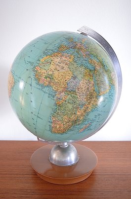 Illuminated Glass Globe from Jro Verlag München, 1950s-OV-1792311