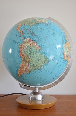 Illuminated Glass Globe from Jro Verlag München, 1950s-OV-1290767