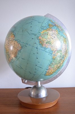 Illuminated Glass Globe from Jro Verlag München, 1950s-OV-1792311