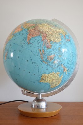 Illuminated Glass Globe from Jro Verlag München, 1950s-OV-1290767