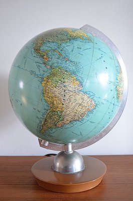 Illuminated Glass Globe from Jro Verlag München, 1950s-OV-1792311