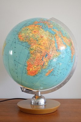 Illuminated Glass Globe from Jro Verlag München, 1950s-OV-1290767