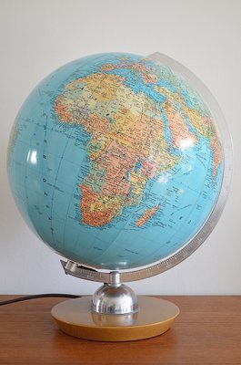 Illuminated Glass Globe from Jro Verlag München, 1950s-OV-1290767