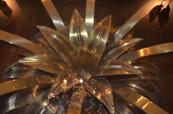 Illuminated Glass Pineapple Dining Table from Maison Jansen, 1970s-QVR-556443