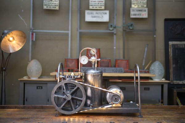 Illuminated Metal Compressor from Klaxon, London, 1950s-NEN-2043291