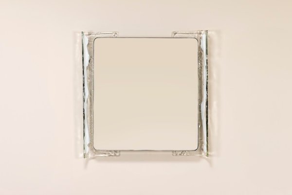 Illuminated Mirror in Murano and Metal from Mazzega, 1970s-UQV-2020305