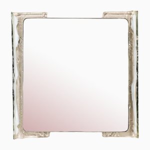 Illuminated Mirror in Murano and Metal from Mazzega, 1970s-UQV-2020305