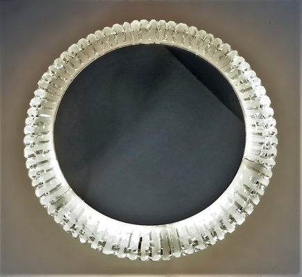 Illuminated Mirror With Glass Frame, 1970s-FPY-1047166