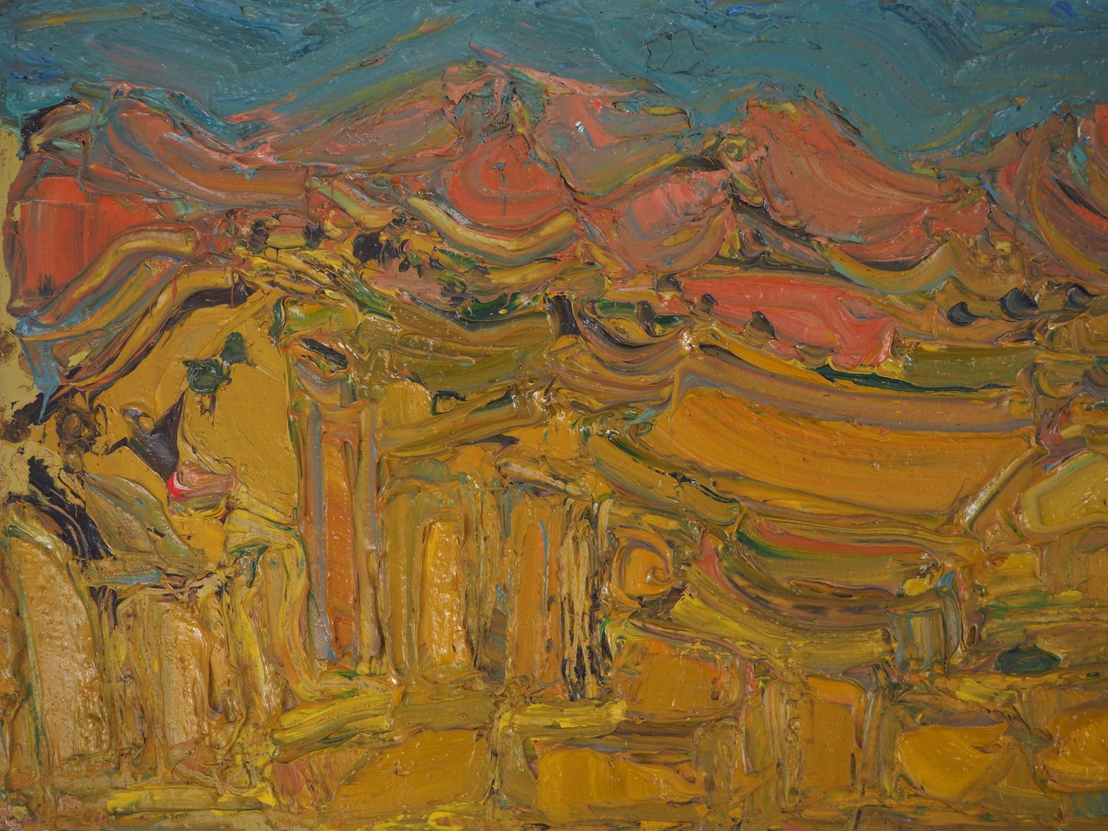 Illuminated Valley Oil on Panel by André Cottavoz