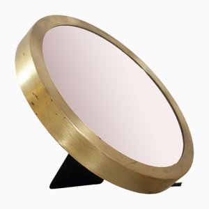 Illuminating Infinity Mirror with Brass Frame, 1970s-JQO-1824370