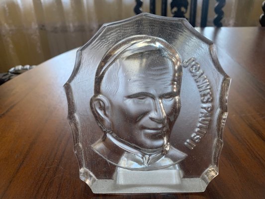 Image of John Paul Ii in Crystal Glass, 1979-WQQ-2016543